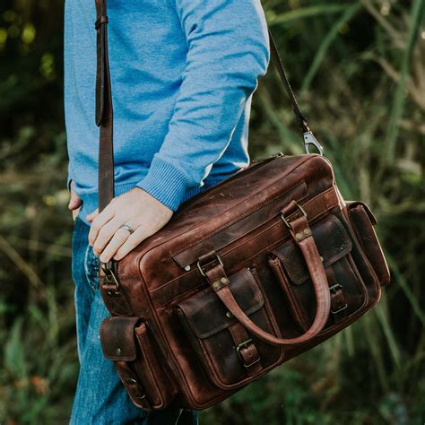 leather flight bags for pilots|roosevelt buffalo leather briefcase bag.